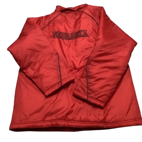 Vintage Nebraska huskers red puffer jacket - Picture 2 of 6